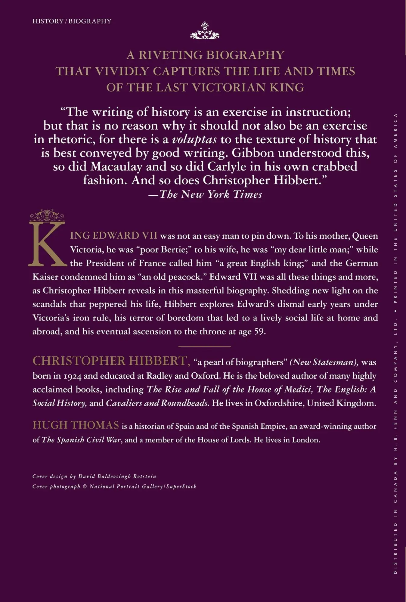 Rückseite: 9781403983770 | Edward VII | The Last Victorian King | Christopher Hibbert | Buch
