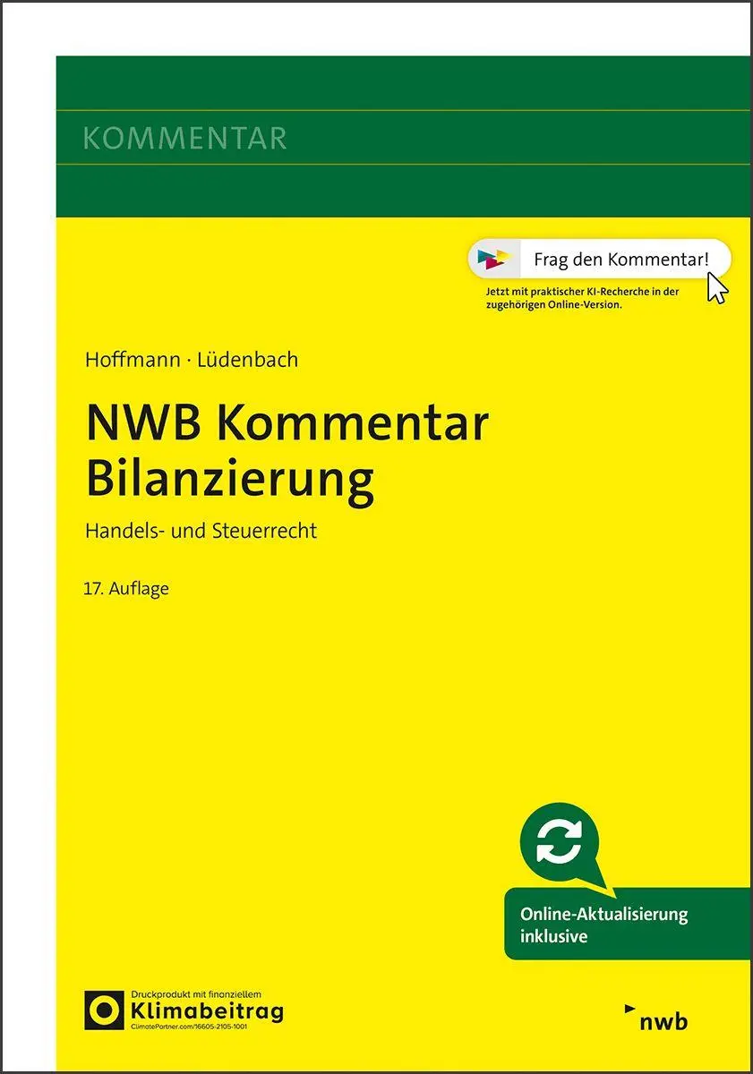 Cover: 9783482683770 | NWB Kommentar Bilanzierung | Handels- und Steuerrecht. | Lüdenbach