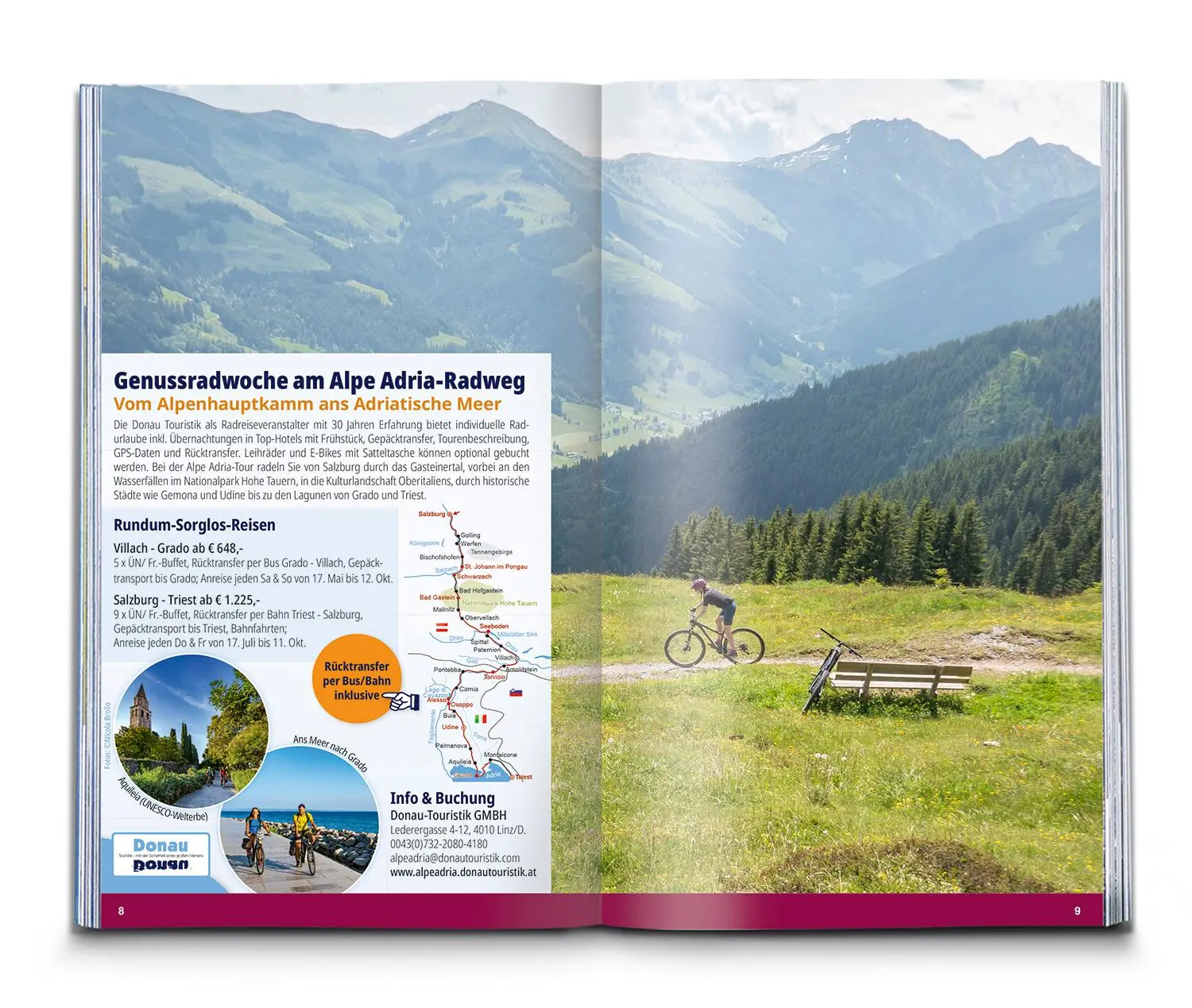 Bild: 9783991543770 | KOMPASS Transalp Bike &amp; E-Bike - Alpenüberquerungen: Genussvoll bis...