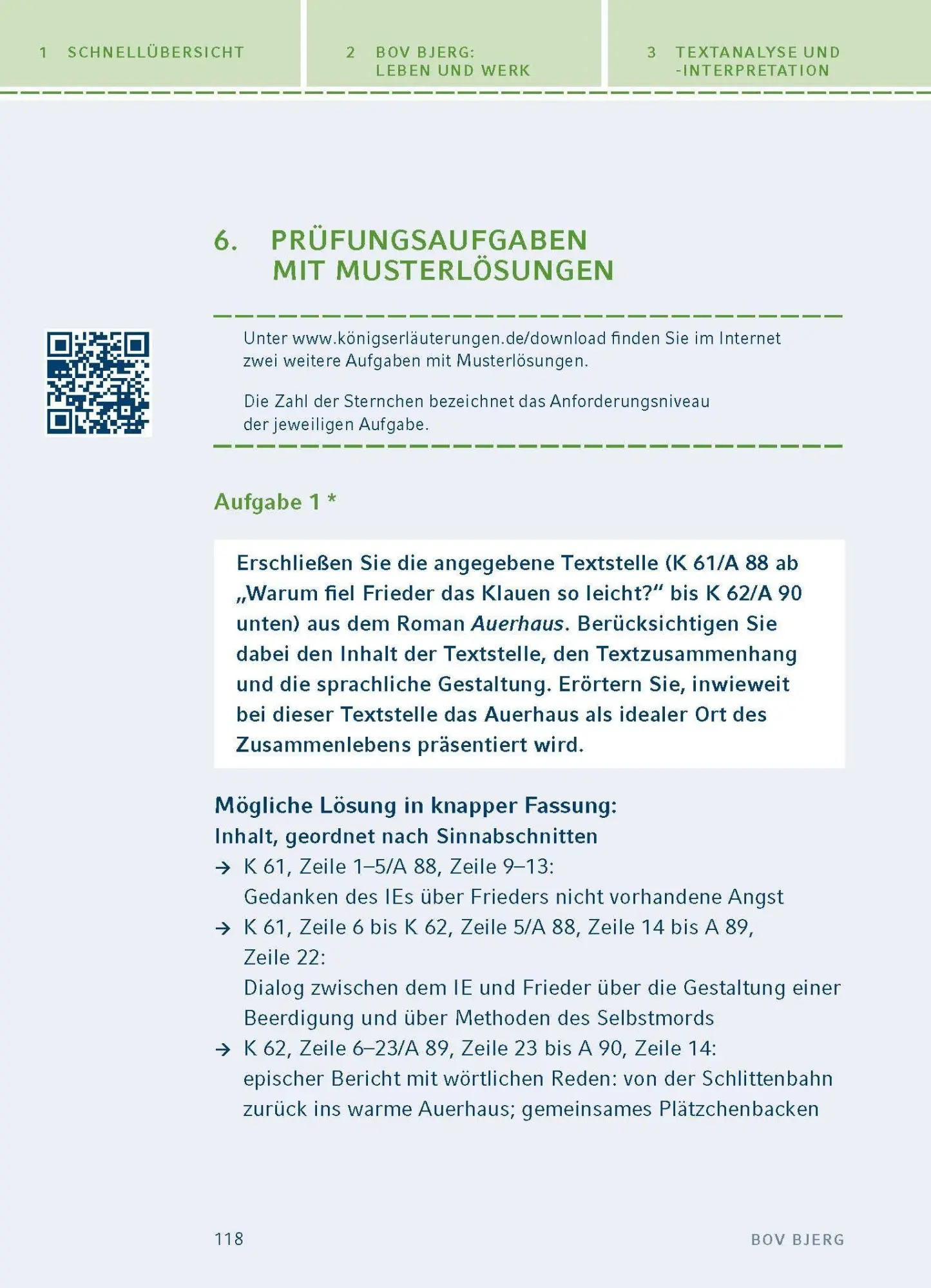 Bild: 9783129303870 | Auerhaus von Bov Bjerg | Textanalyse und Interpretation | Bov Bjerg