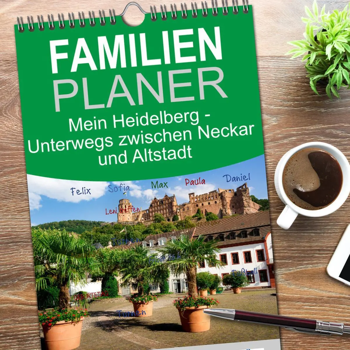 Bild: 9783516493870 | Familienplaner 2026 - Mein Heidelberg - Unterwegs zwischen Neckar...