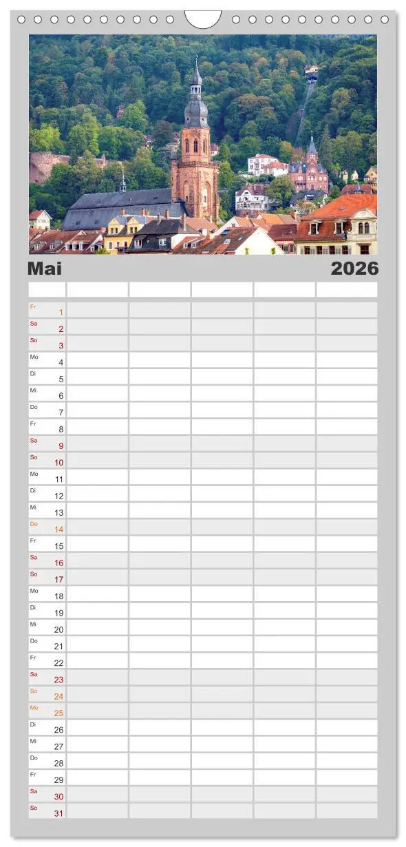 Bild: 9783516493870 | Familienplaner 2026 - Mein Heidelberg - Unterwegs zwischen Neckar...