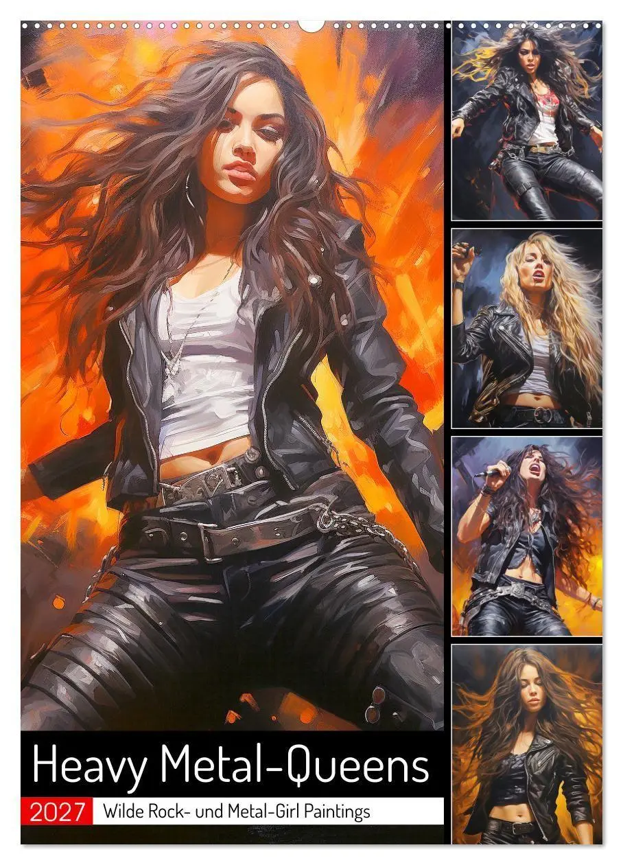 Cover: 9783569273870 | Heavy Metal-Queens. Wilde Rock- und Metal-Girl Paintings...