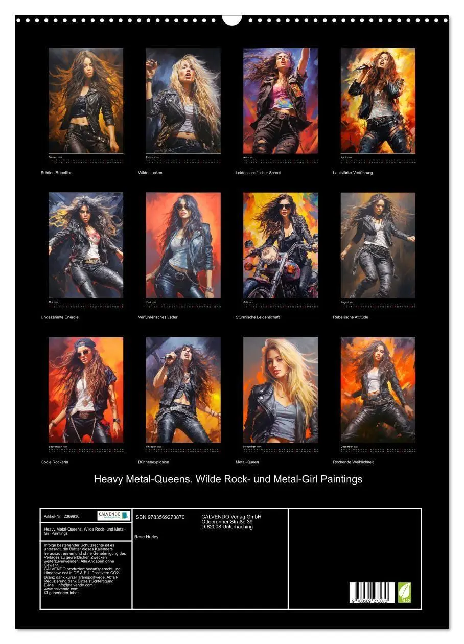 Bild: 9783569273870 | Heavy Metal-Queens. Wilde Rock- und Metal-Girl Paintings...
