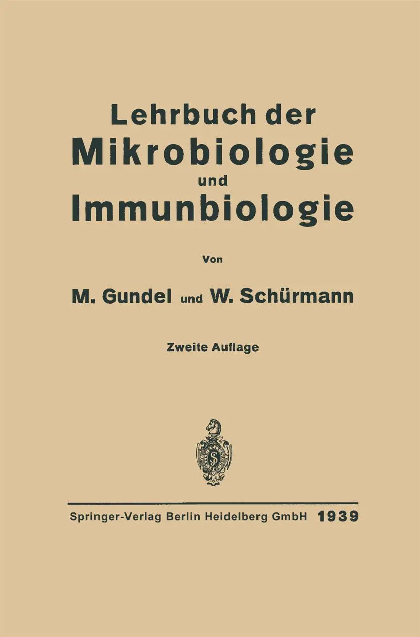 Cover: 9783662233870 | Lehrbuch der Mikrobiologie und Immunbiologie | Max Gundel (u. a.)