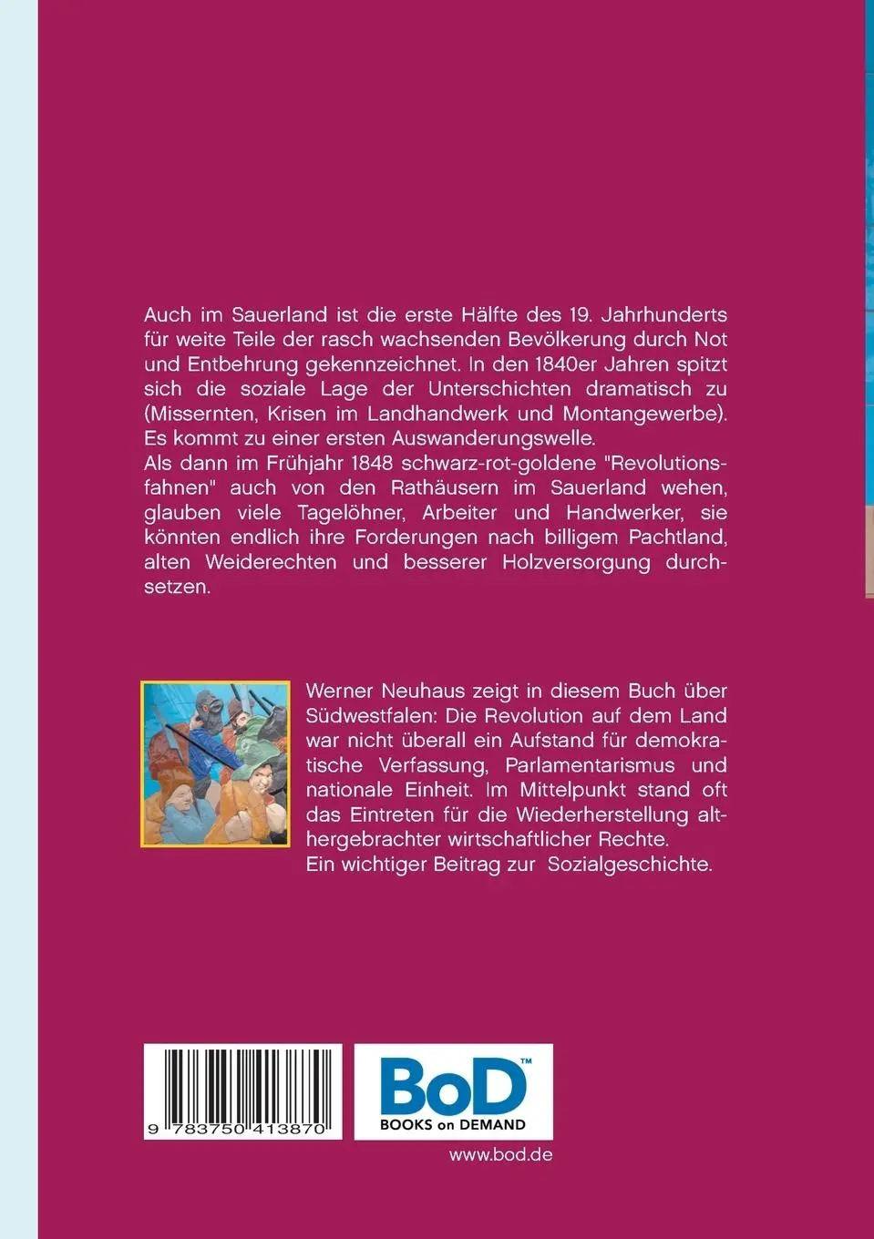Rückseite: 9783750413870 | Armut - Auswanderung - Aufruhr | Werner Neuhaus | Taschenbuch | 292 S.