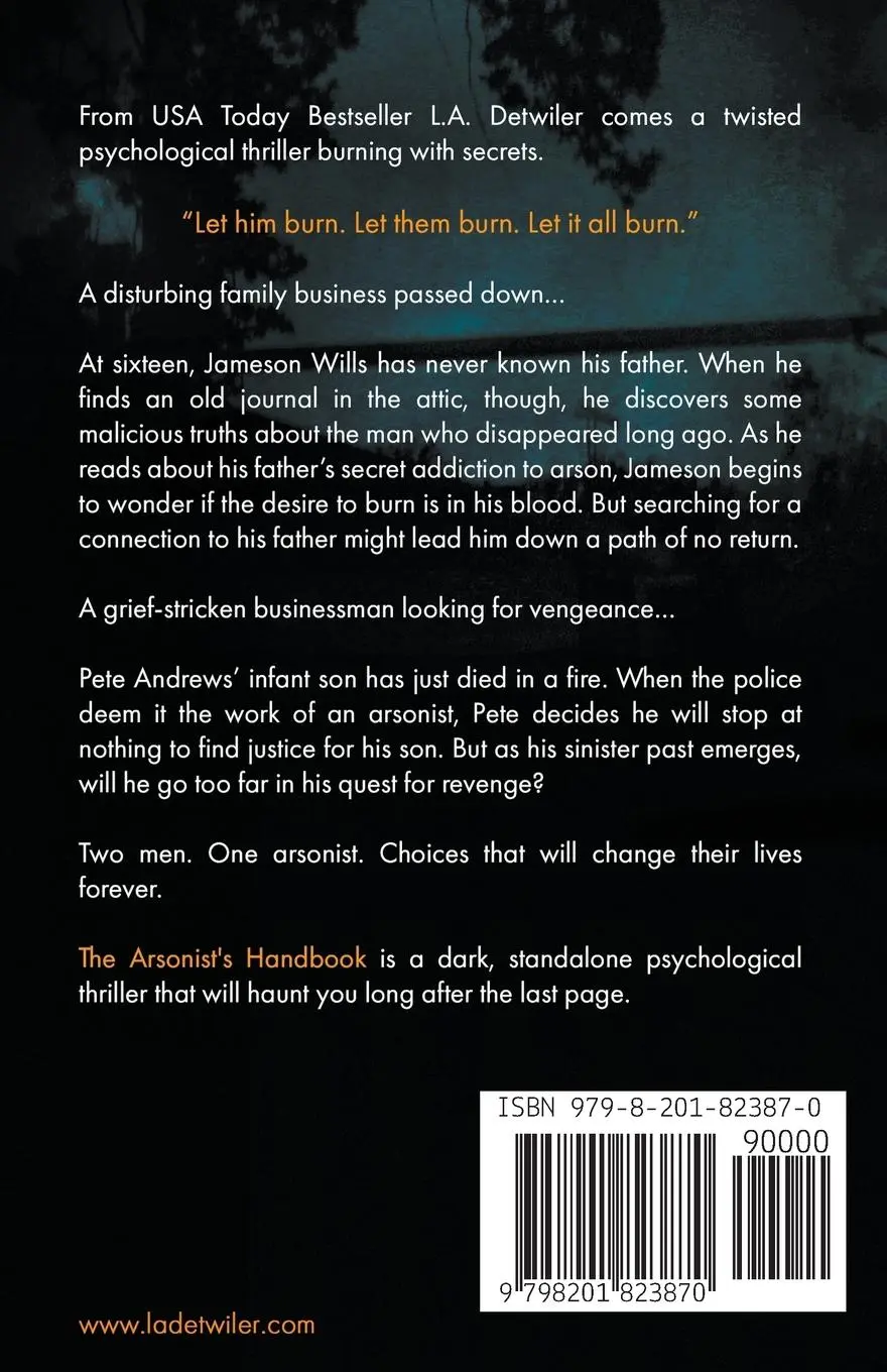 Rückseite: 9798201823870 | The Arsonist's Handbook | L. A. Detwiler | Taschenbuch | Englisch
