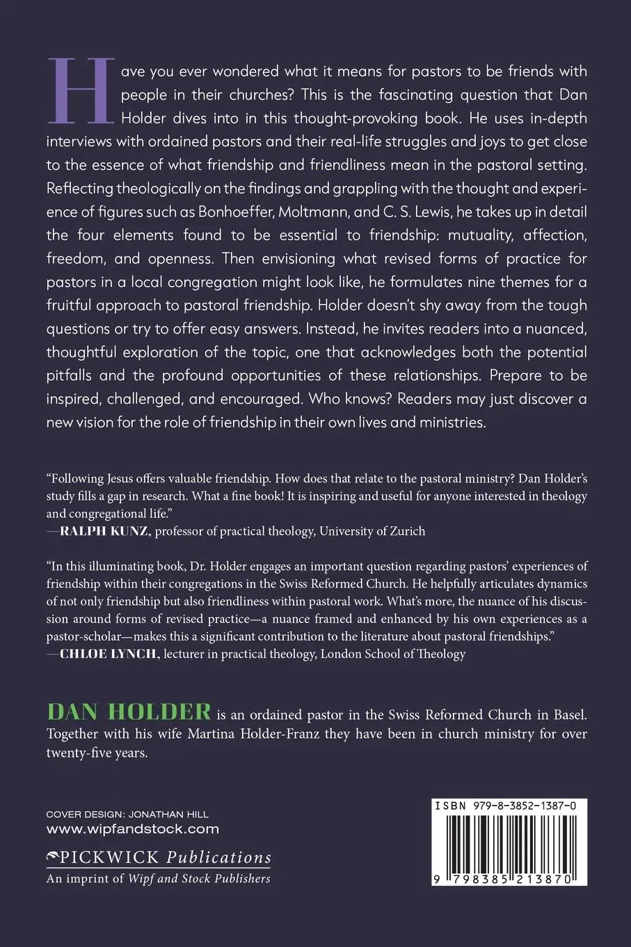 Rückseite: 9798385213870 | The Pastor as Friend? | Dan Holder | Taschenbuch | Englisch | 2025