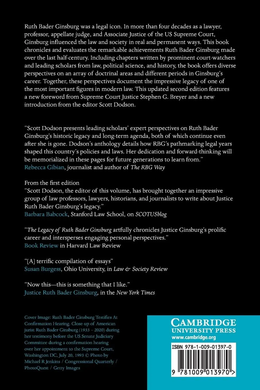 Rückseite: 9781009013970 | The Legacy of Ruth Bader Ginsburg | Scott Dodson | Taschenbuch | 2022