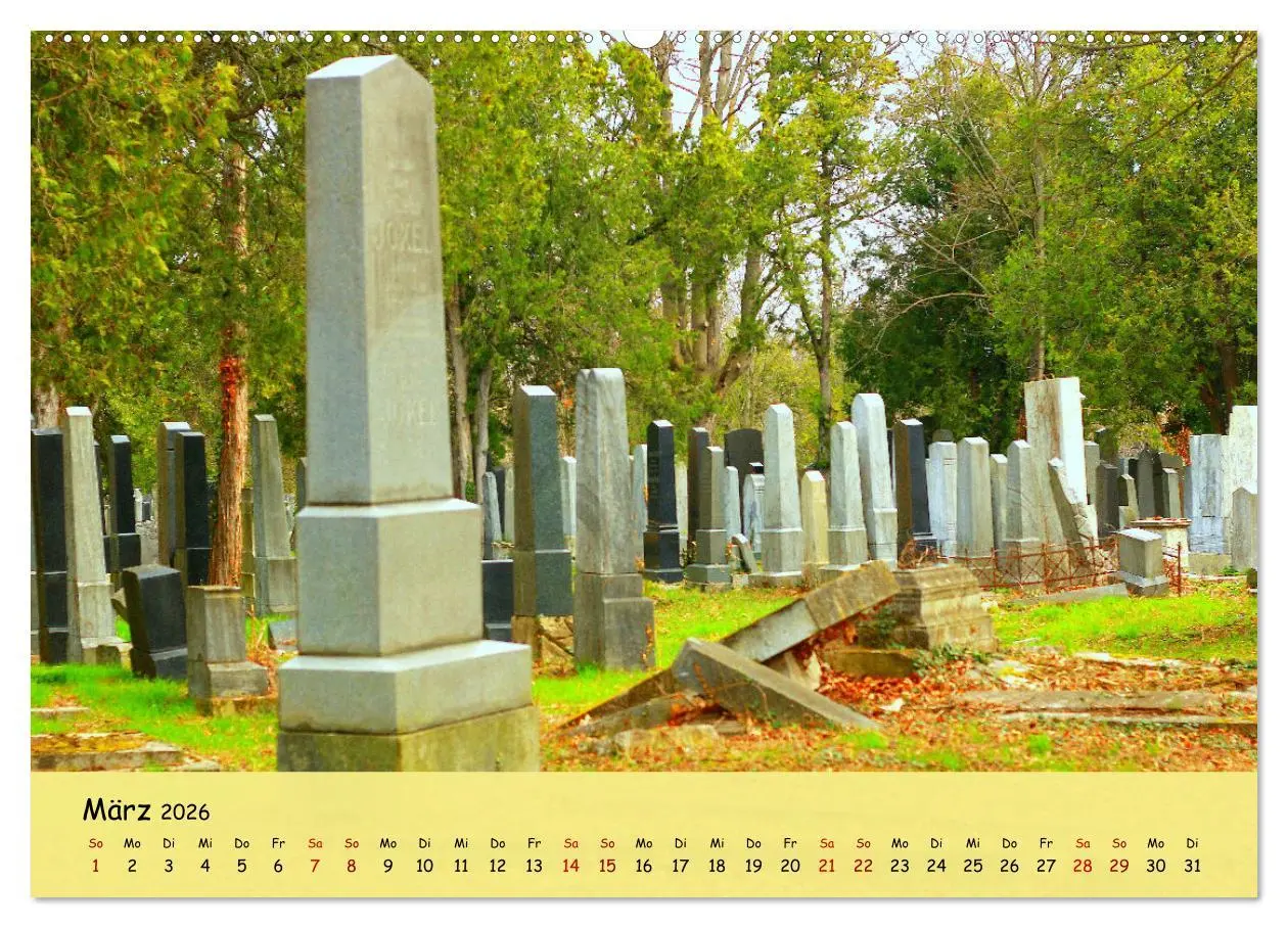 Bild: 9783457393970 | Am Zentralfriedhof in Wien (hochwertiger Premium Wandkalender 2026...