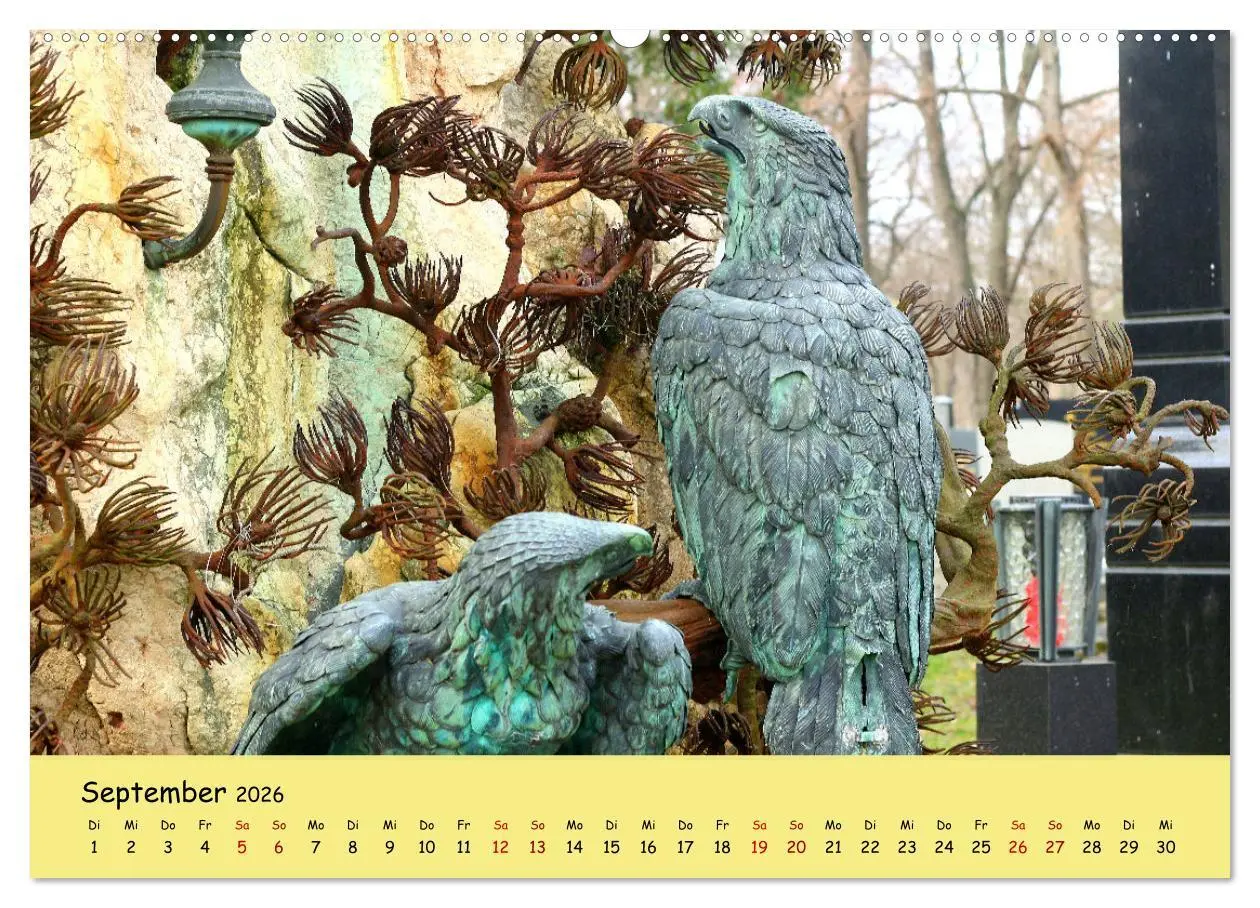 Bild: 9783457393970 | Am Zentralfriedhof in Wien (hochwertiger Premium Wandkalender 2026...