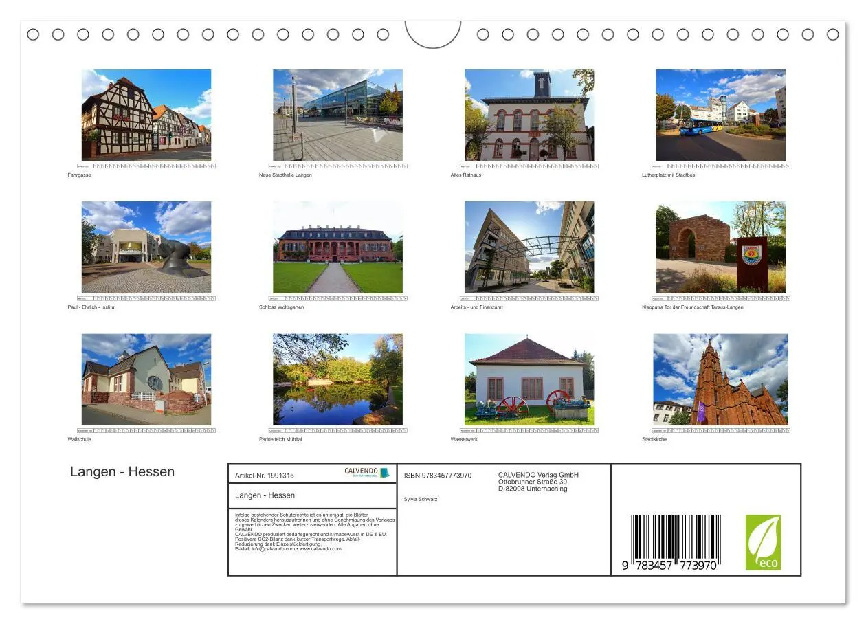 Bild: 9783457773970 | Langen - Hessen (Wandkalender 2026 DIN A4 quer), CALVENDO...