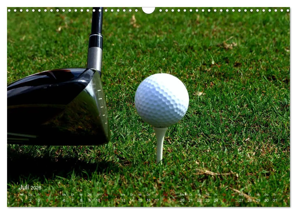 Bild: 9783457843970 | Passion Golf (Wandkalender 2026 DIN A3 quer), CALVENDO Monatskalender