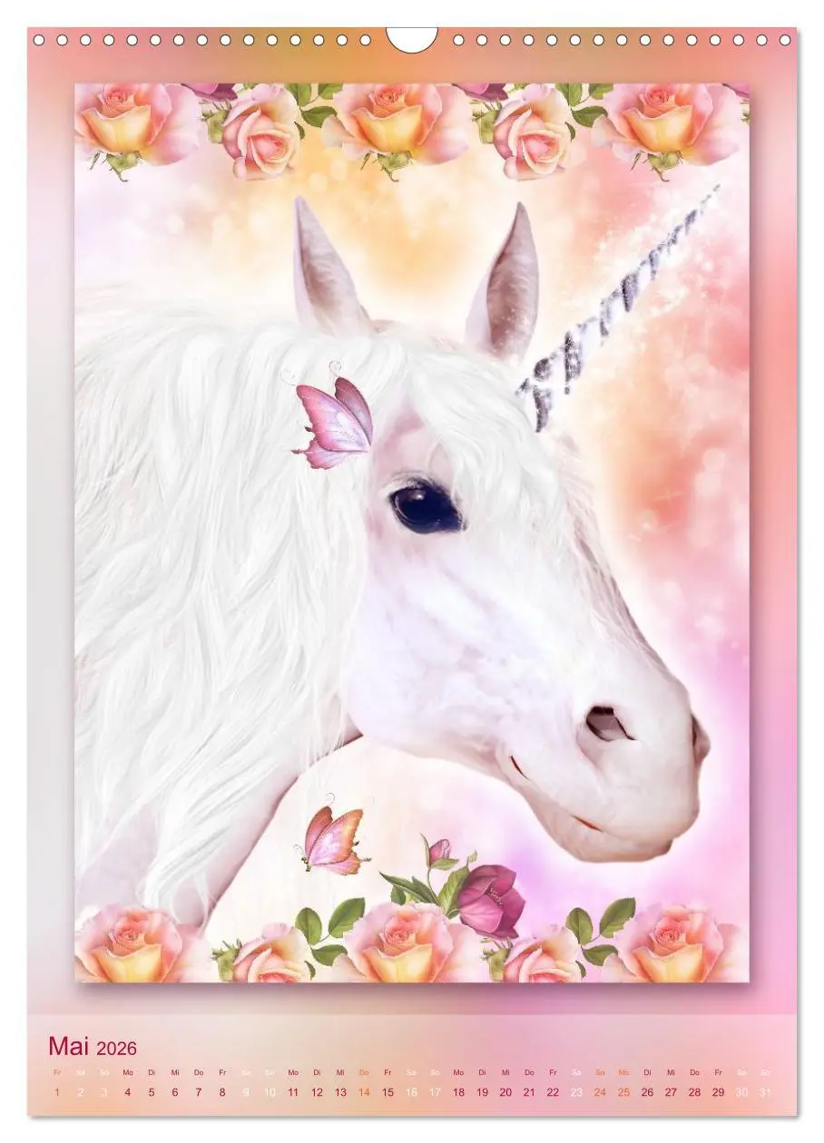 Bild: 9783516483970 | Einhörner - Kalender (Wandkalender 2026 DIN A3 hoch), CALVENDO...
