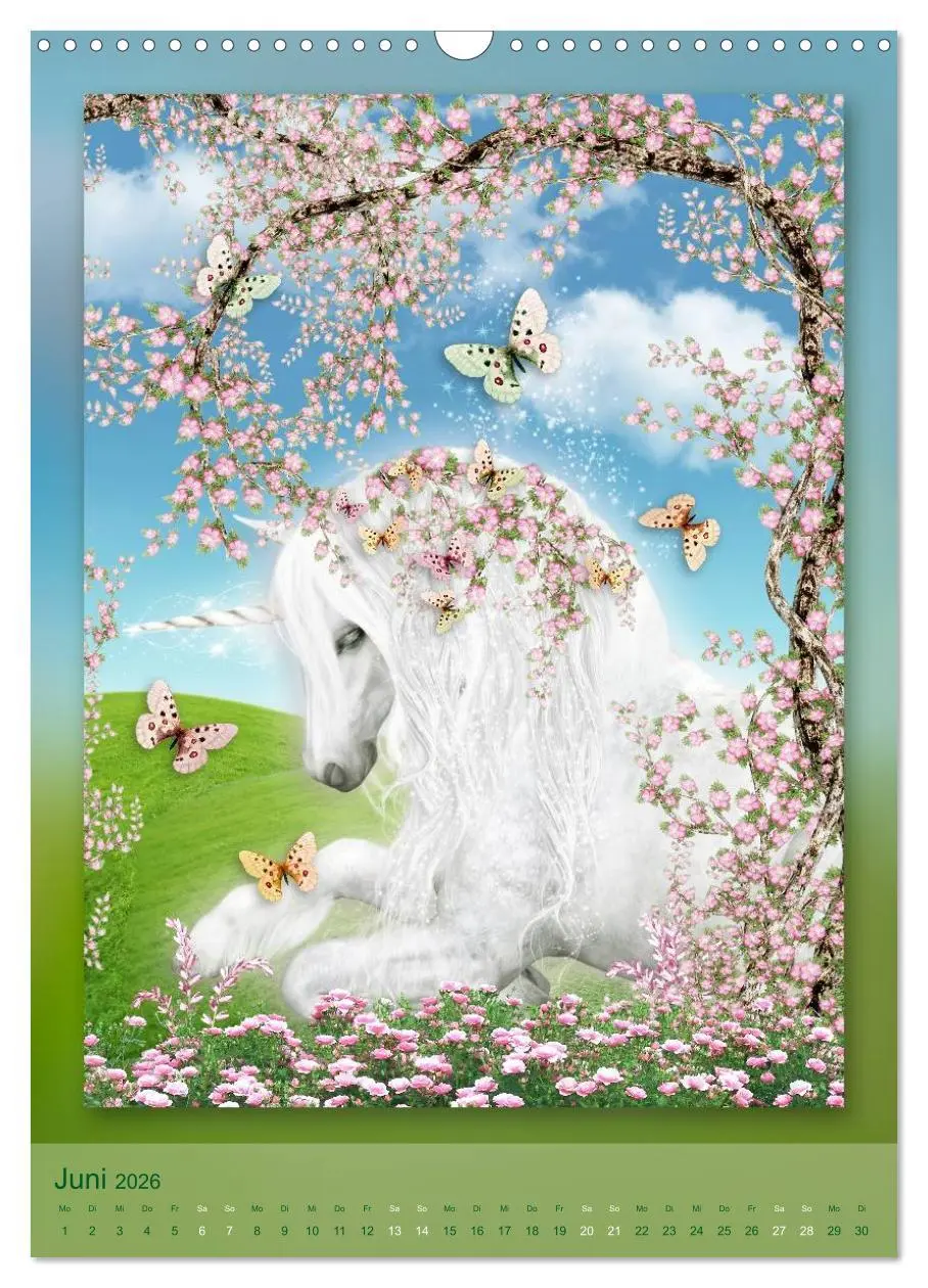 Bild: 9783516483970 | Einhörner - Kalender (Wandkalender 2026 DIN A3 hoch), CALVENDO...