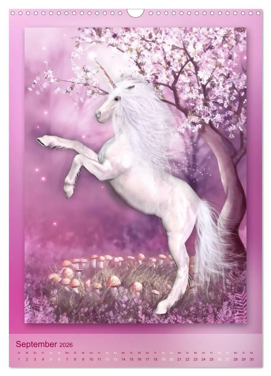 Bild: 9783516483970 | Einhörner - Kalender (Wandkalender 2026 DIN A3 hoch), CALVENDO...