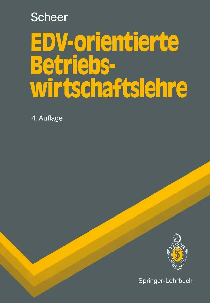 Cover: 9783540523970 | EDV-orientierte Betriebswirtschaftslehre | August-Wilhelm Scheer | xiv
