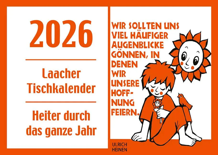 Cover: 9783865343970 | Laacher Tischkalender Heiter durch das Jahr 2026 | Beate Heinen | 2026