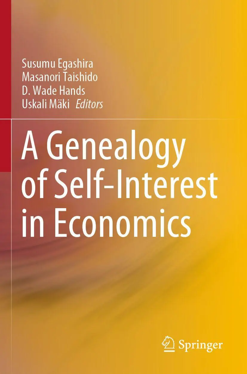 Cover: 9789811593970 | A Genealogy of Self-Interest in Economics | Susumu Egashira (u. a.)