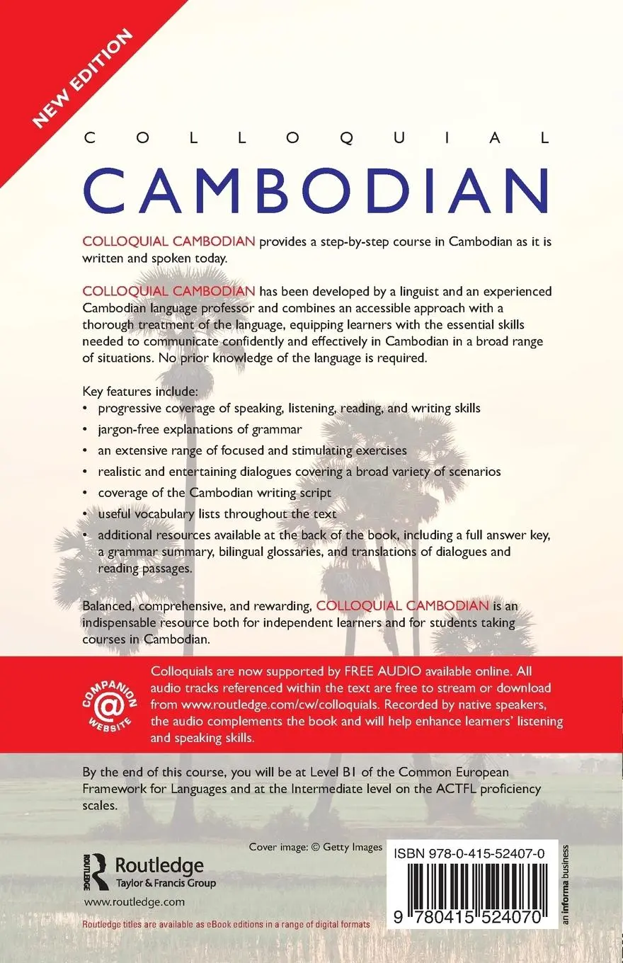 Rückseite: 9780415524070 | Colloquial Cambodian | The Complete Course for Beginners (New Edition)