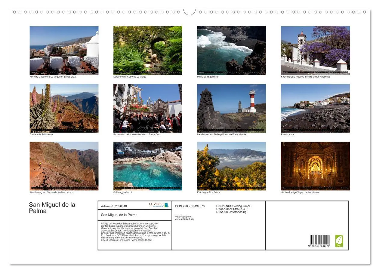 Bild: 9783516134070 | San Miguel de la Palma (Wandkalender 2026 DIN A2 quer), CALVENDO...