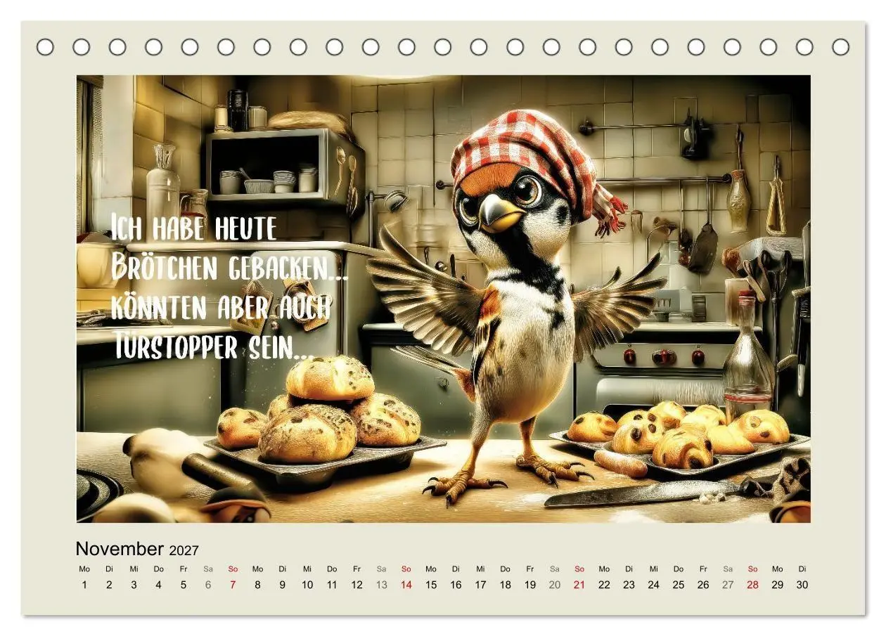 Bild: 9783516754070 | Kesse Spatzen (Tischkalender 2027 DIN A5 quer), CALVENDO...