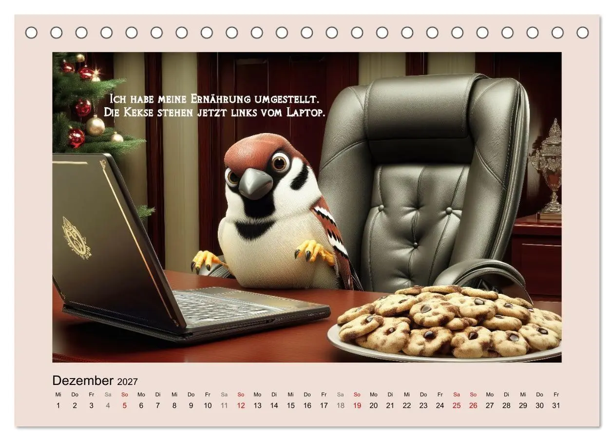 Bild: 9783516754070 | Kesse Spatzen (Tischkalender 2027 DIN A5 quer), CALVENDO...