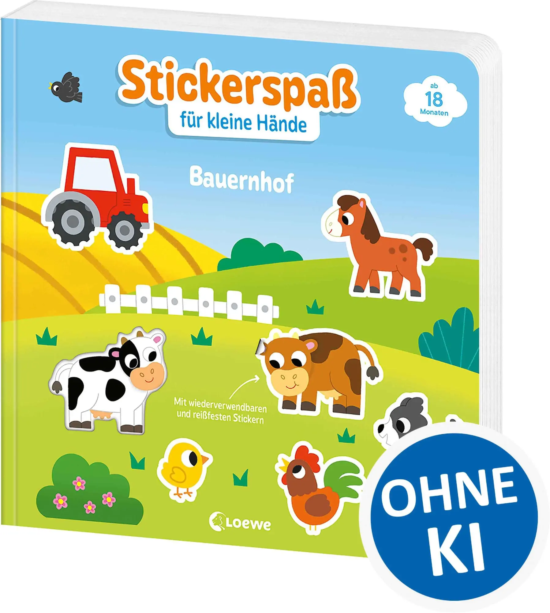 Cover: 9783743224070 | Stickerspaß für kleine Hände - Bauernhof | Anna Lena Grünhäuser | Buch