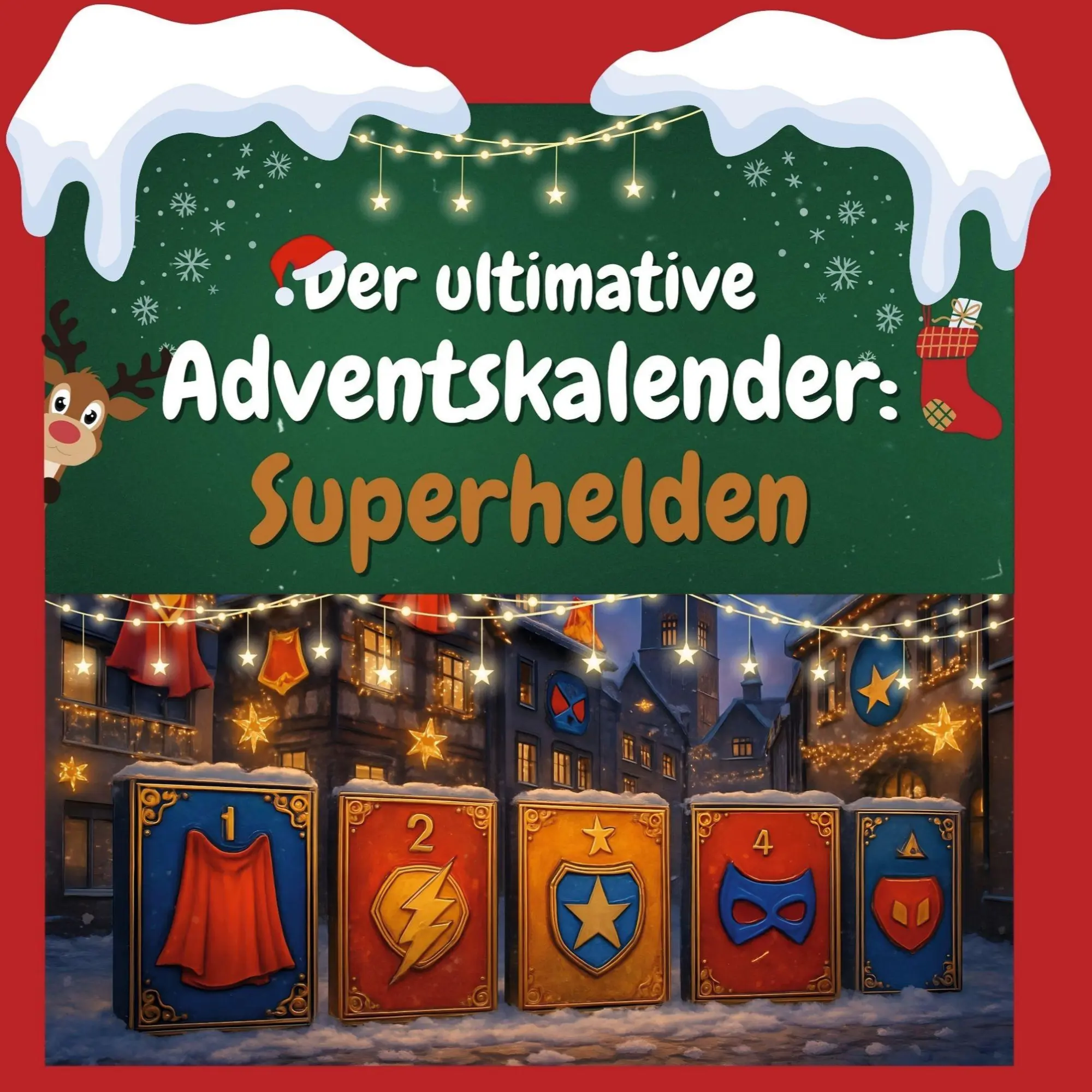 Cover: 9783695324170 | Der ultimative Adventskalender: Superhelden | Clara Schulz | Buch