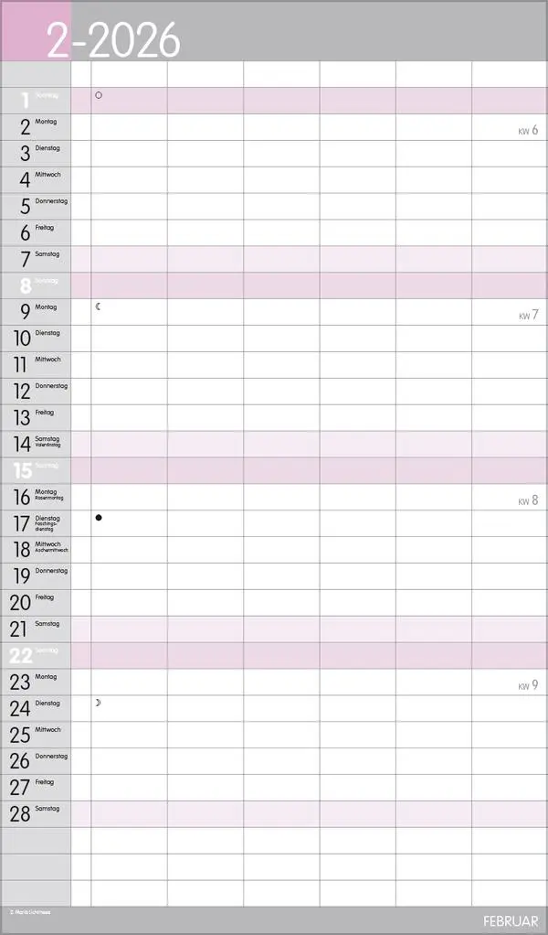 Bild: 9783731884170 | XL Familienplaner Pastell 2026 | Verlag Korsch | Kalender | 14 S.
