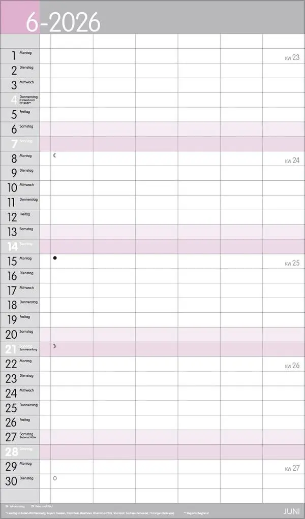 Bild: 9783731884170 | XL Familienplaner Pastell 2026 | Verlag Korsch | Kalender | 14 S.