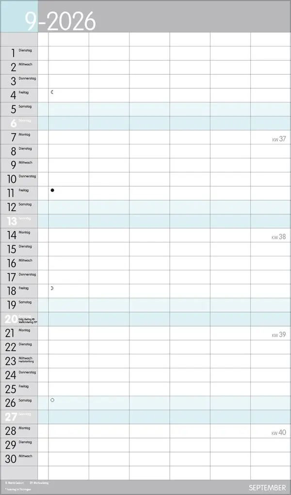 Bild: 9783731884170 | XL Familienplaner Pastell 2026 | Verlag Korsch | Kalender | 14 S.