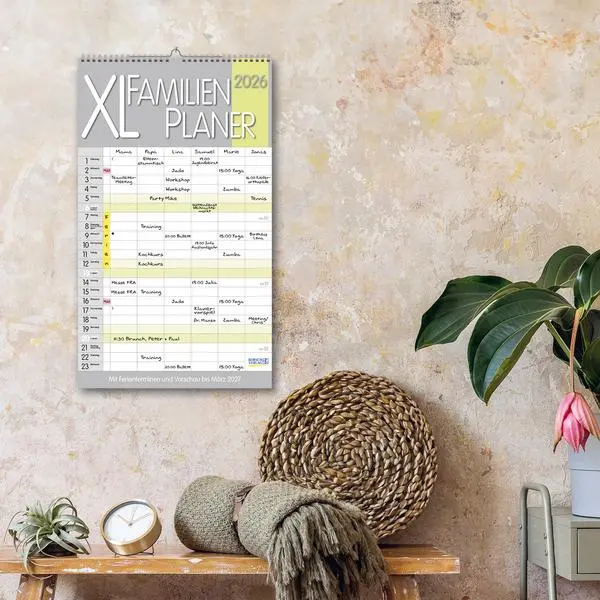 Bild: 9783731884170 | XL Familienplaner Pastell 2026 | Verlag Korsch | Kalender | 14 S.