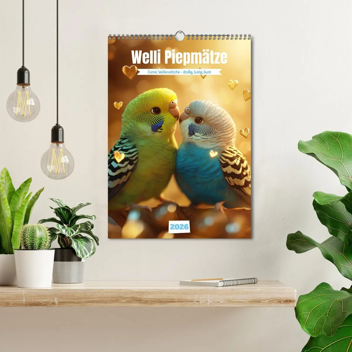 Bild: 9783516594270 | Welli Piepmätze (Wandkalender 2026 DIN A3 hoch), CALVENDO...
