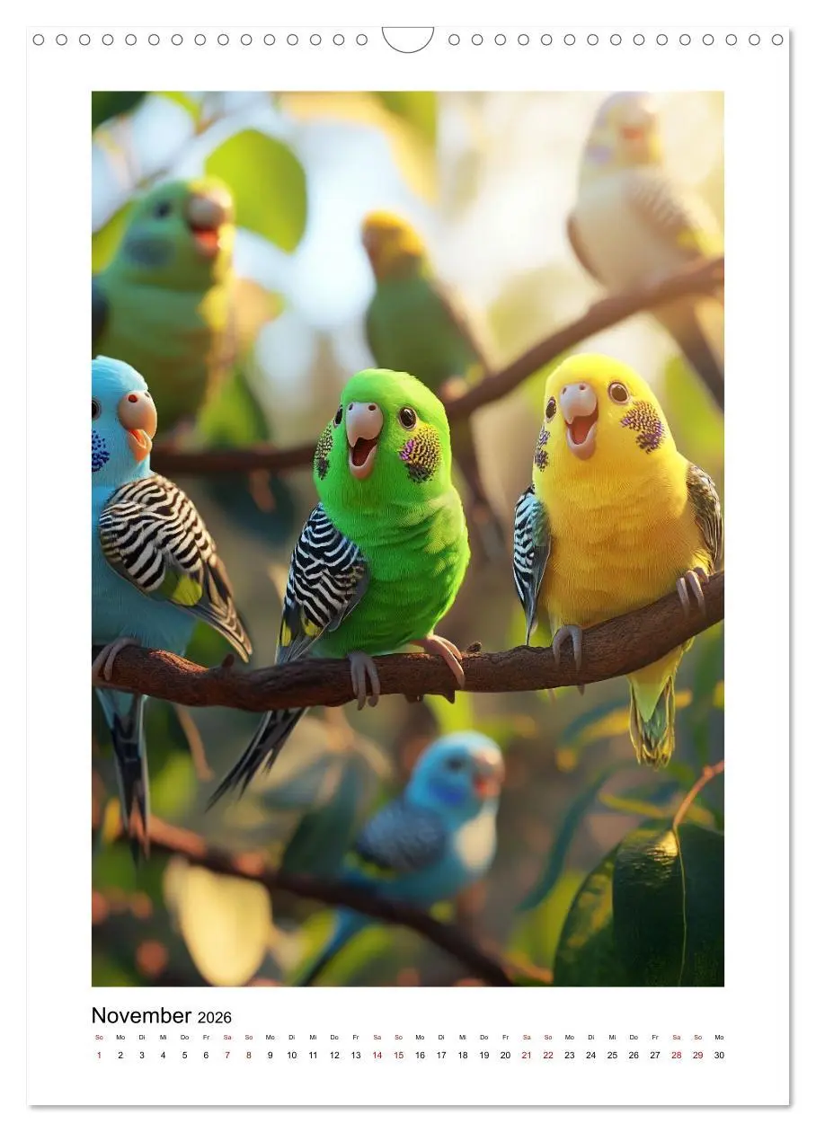 Bild: 9783516594270 | Welli Piepmätze (Wandkalender 2026 DIN A3 hoch), CALVENDO...