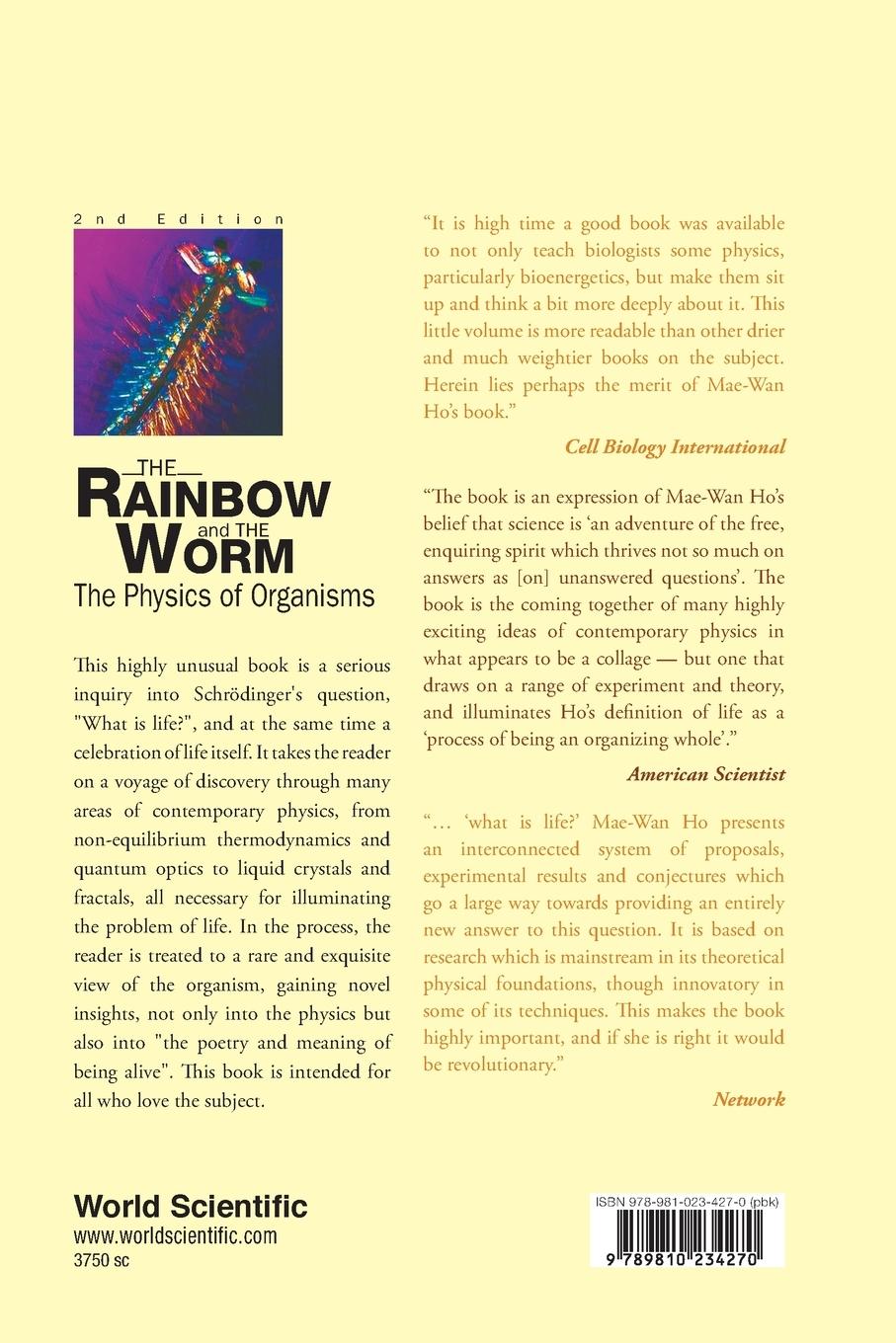 Rückseite: 9789810234270 | RAINBOW &amp; THE WORM, THE (2ND ED) | Mae-Wan Ho | Taschenbuch | Englisch