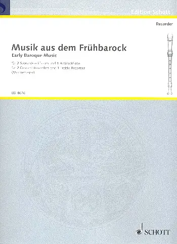 Cover: 9790001054270 | Musik Aus Fruhbarock 2S/Abfl. | Buch | Schott Music