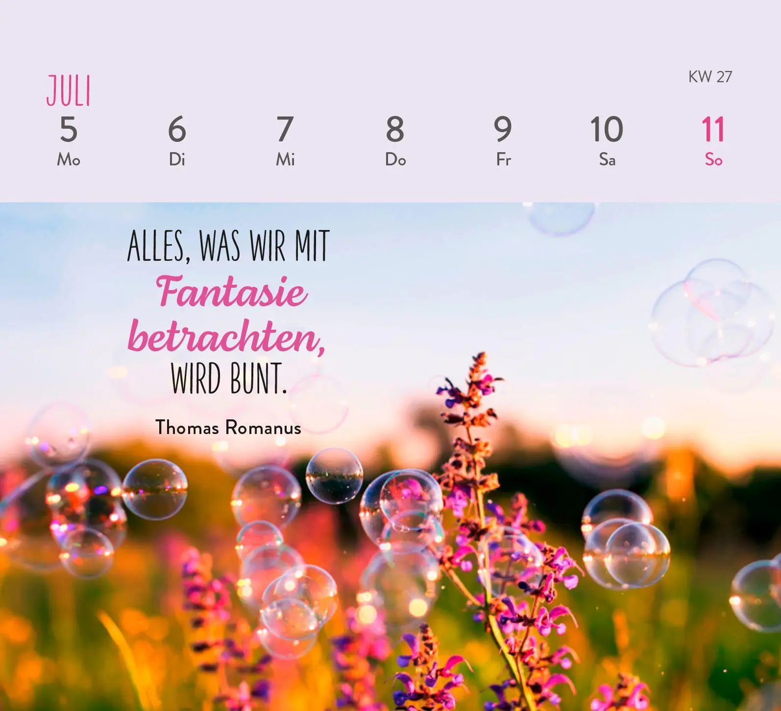 Bild: 4036442014370 | Mini-Wochenkalender 2027: Herzenswünsche für dich | Groh Verlag | 2027