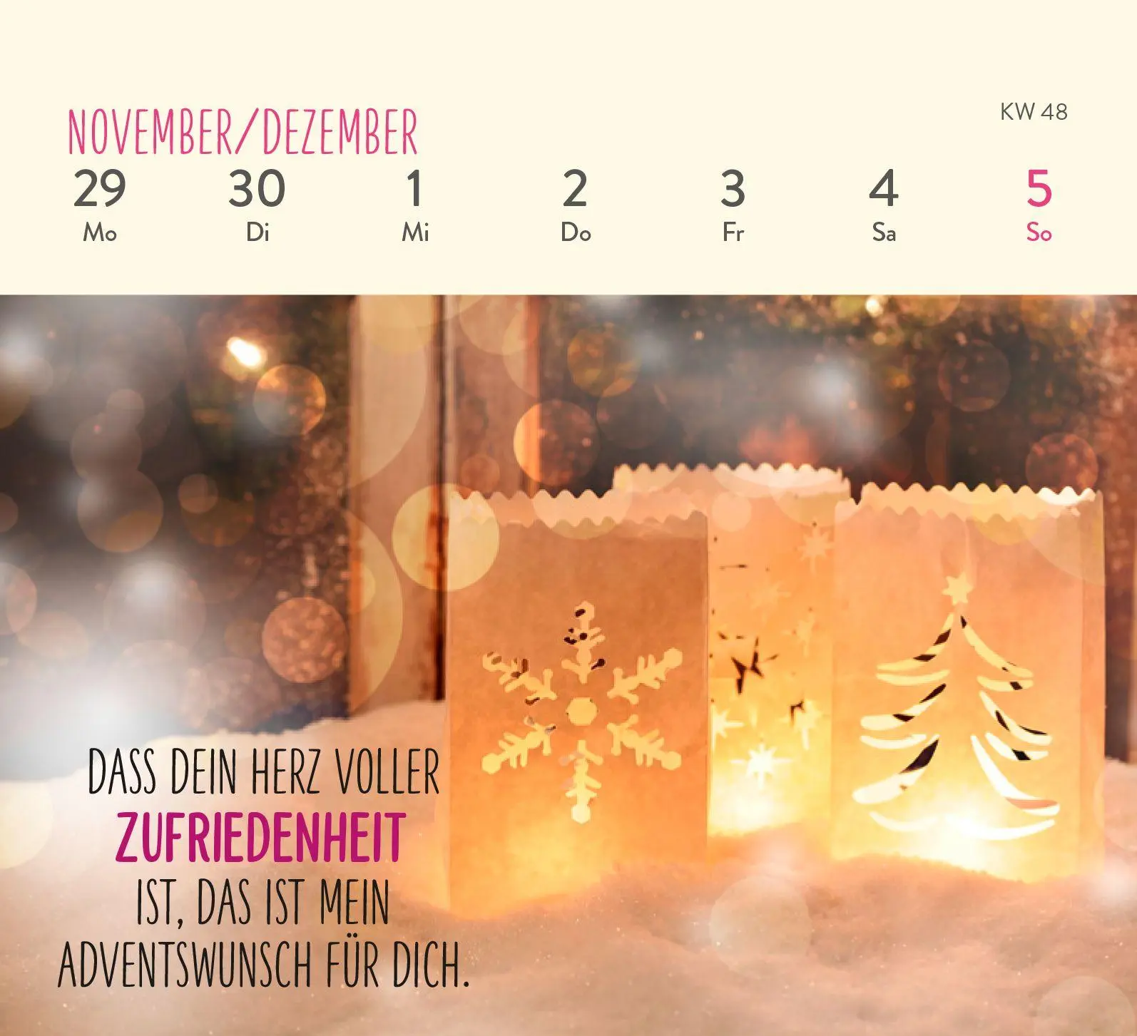 Bild: 4036442014370 | Mini-Wochenkalender 2027: Herzenswünsche für dich | Groh Verlag | 2027