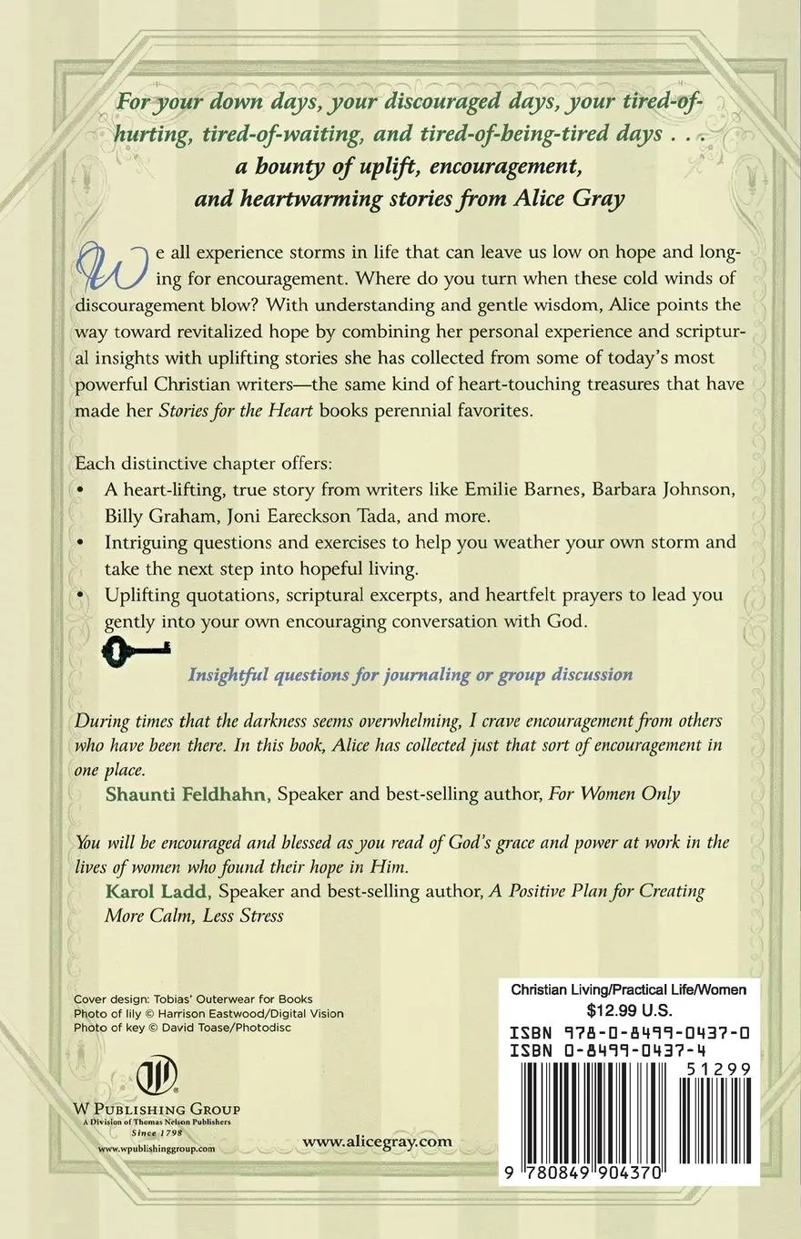 Rückseite: 9780849904370 | Treasures for Women Who Hope | Alice Gray | Taschenbuch | Englisch