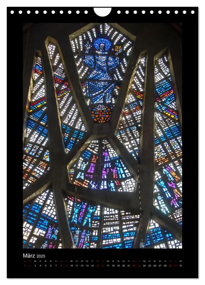 Bild: 9783435924370 | Kirchenfenster - Sakrale Glaskunst (Wandkalender 2025 DIN A4 hoch),...