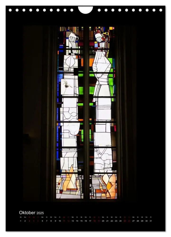 Bild: 9783435924370 | Kirchenfenster - Sakrale Glaskunst (Wandkalender 2025 DIN A4 hoch),...
