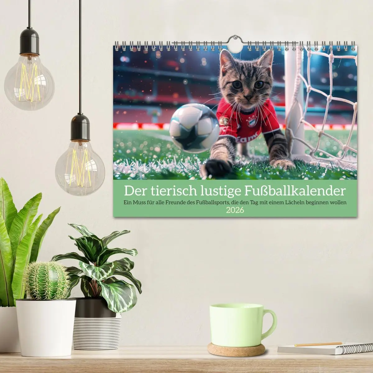 Bild: 9783457324370 | Der tierisch lustige Fußballkalender (Wandkalender 2026 DIN A4...
