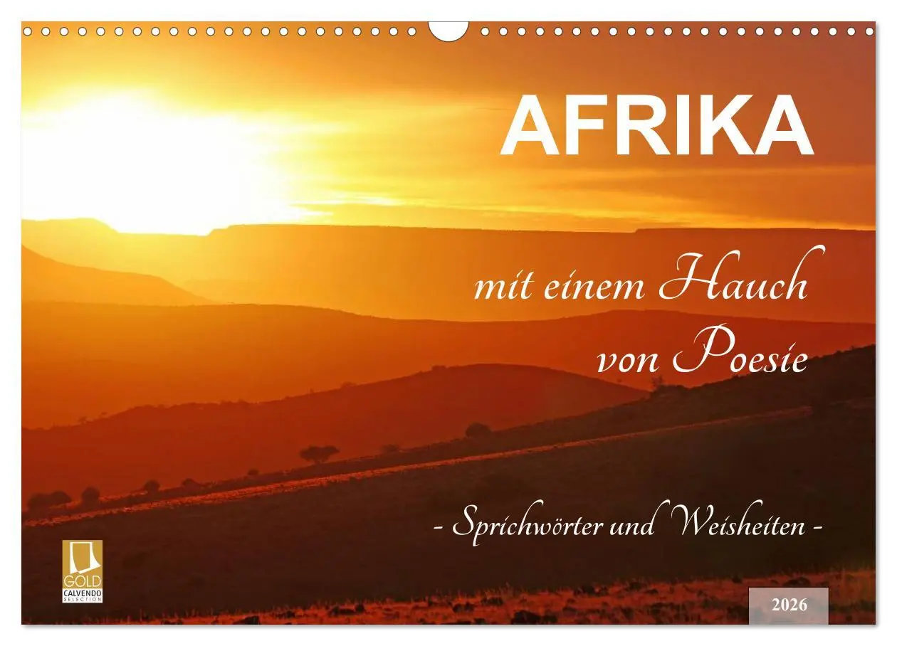 Cover: 9783457944370 | AFRIKA mit einem Hauch von Poesie (Wandkalender 2026 DIN A3 quer),...