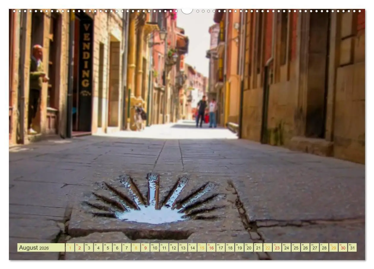 Bild: 9783516034370 | Jakobsweg - pilgern auf dem Camino de Santiago (Wandkalender 2026...