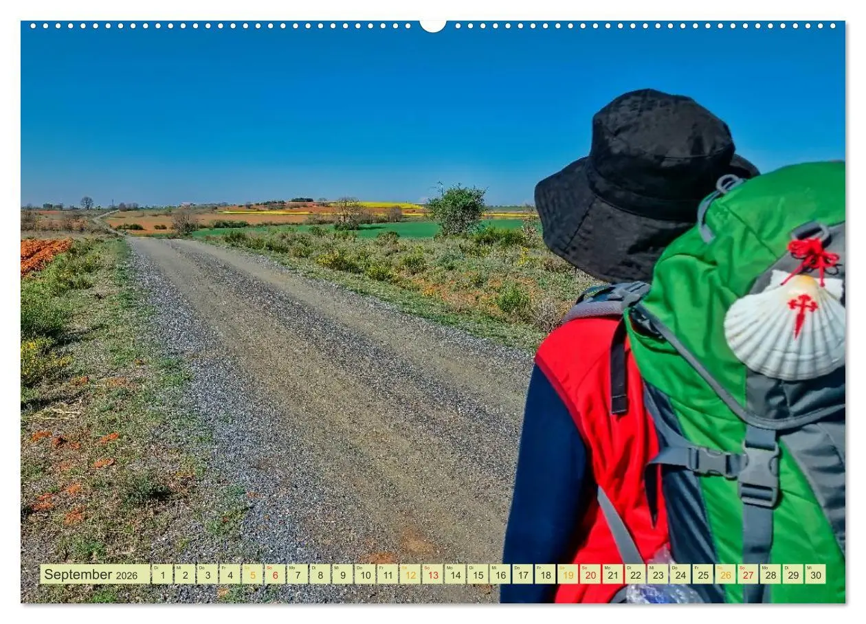 Bild: 9783516034370 | Jakobsweg - pilgern auf dem Camino de Santiago (Wandkalender 2026...