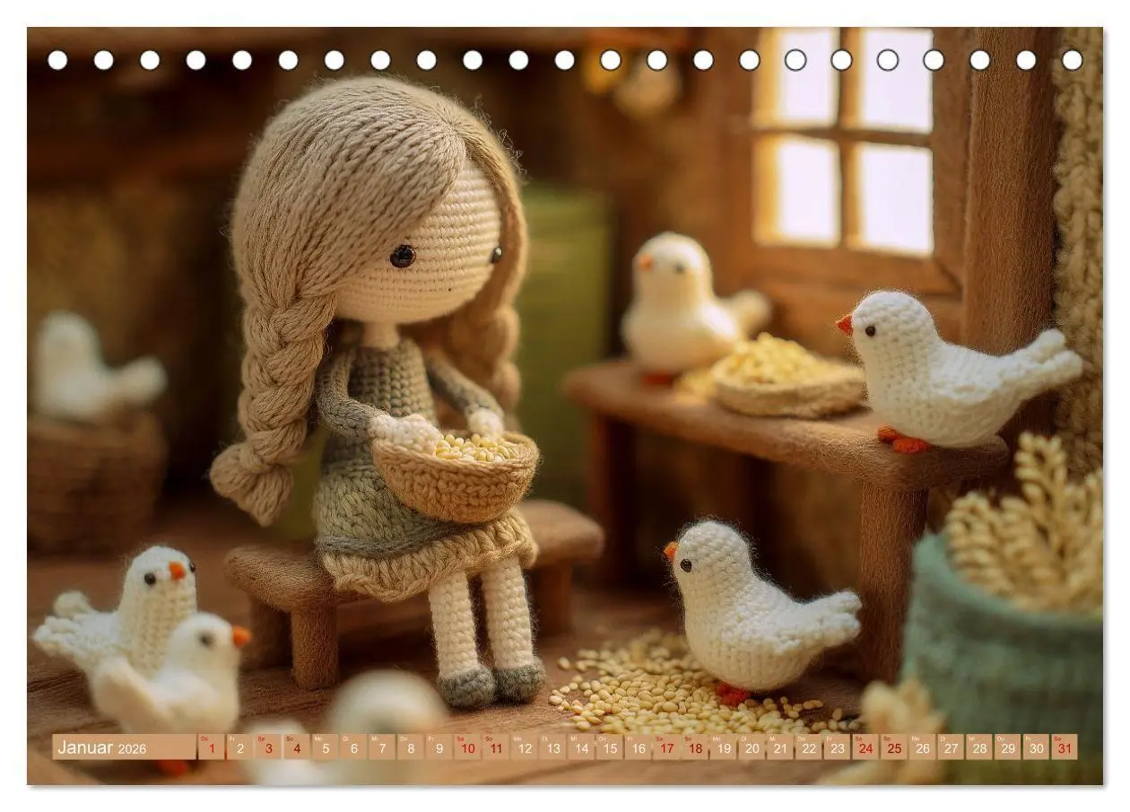Bild: 9783516654370 | Amigurumi Märchenstunde nach den Gebrüdern Grimm (Tischkalender...