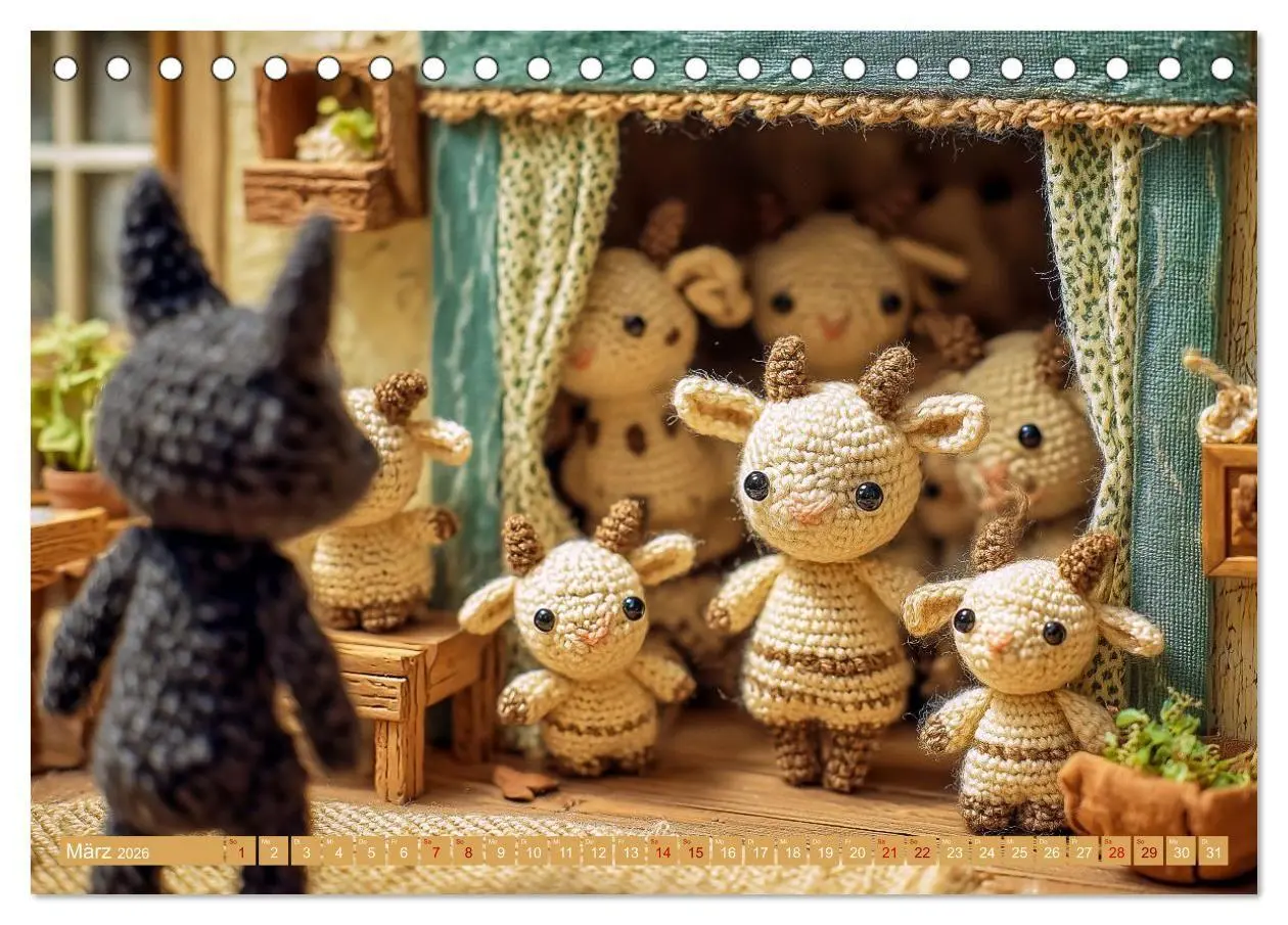 Bild: 9783516654370 | Amigurumi Märchenstunde nach den Gebrüdern Grimm (Tischkalender...
