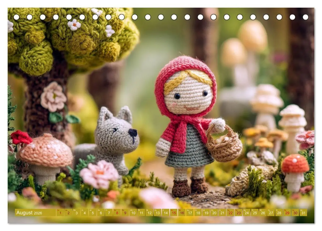 Bild: 9783516654370 | Amigurumi Märchenstunde nach den Gebrüdern Grimm (Tischkalender...