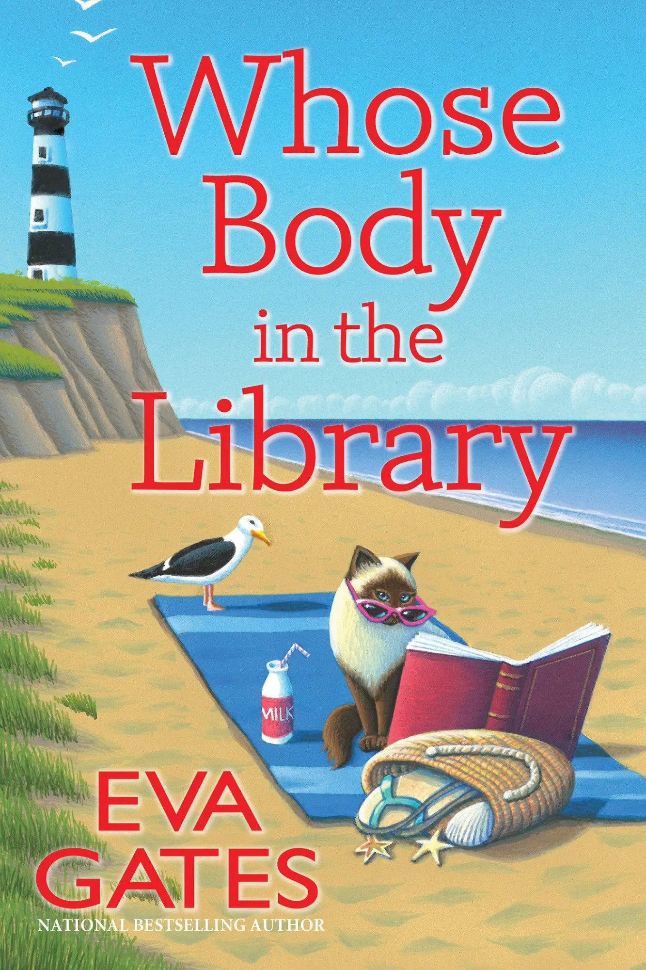 Cover: 9798892424370 | Whose Body in the Library | A Lighthouse Library Mystery | Eva Gates